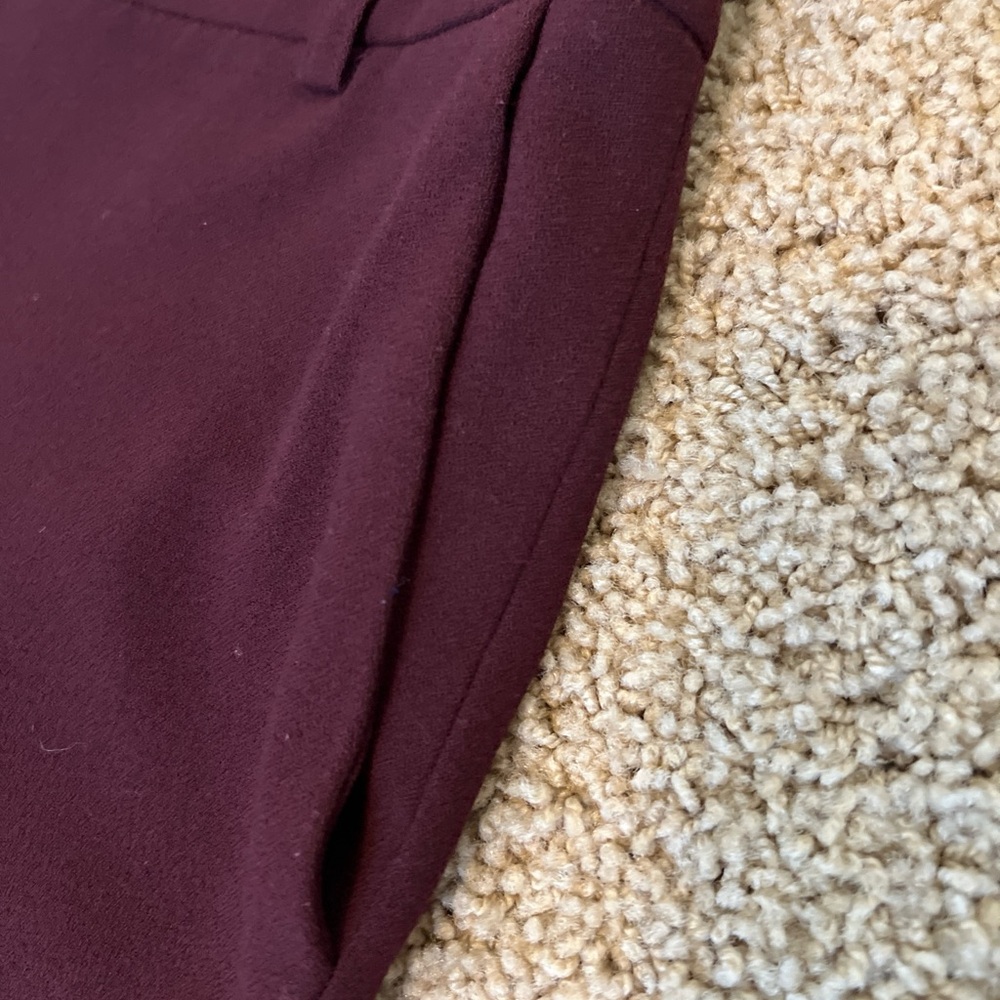Mario Serrani Ladies’ Deep Wine Career Trouser Pants Size 2 - Picture 6 of 10